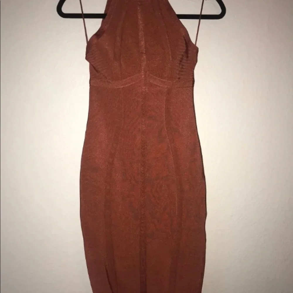 FASHION NOVA MIDI BODYCON BANDAGE‎ DRESS SZ S NWOT